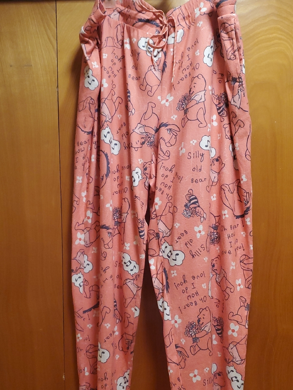 Disney Coral Pink Winnie-the-Pooh And Friends Pajama Bottoms Size 3x (22W/24W)